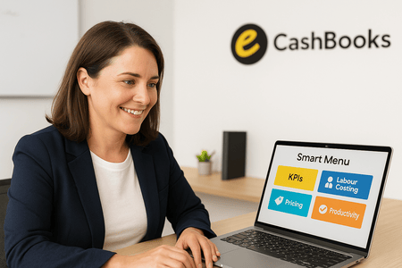 Make your business smarter eCashbooks Smart menu by eCashbooks